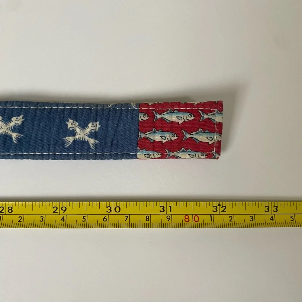 Vineyard Vines Belt Size Large Boy’s D Ring Canvas D-Ring Patchwork Preppy girls